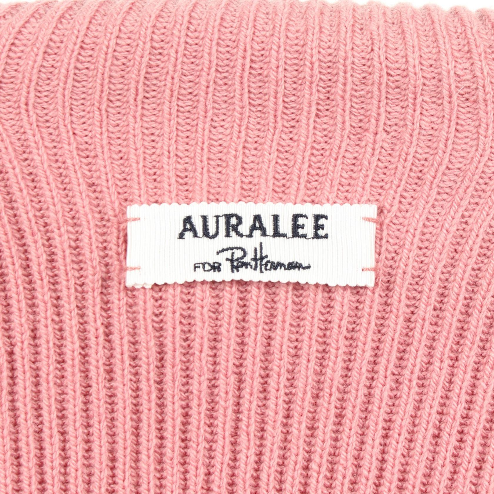 カーディガン ウール ダスティピンク オーラリー トップス AURALEE
