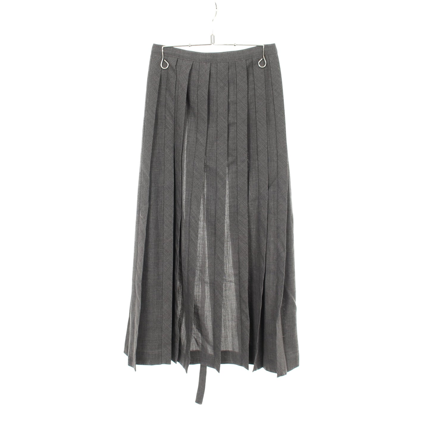 virgin wool pleated half kilt プリーツ ラップスカート ウール グレー ディオール ボトムス DIOR
