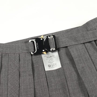 virgin wool pleated half kilt プリーツ ラップスカート ウール グレー ディオール ボトムス DIOR