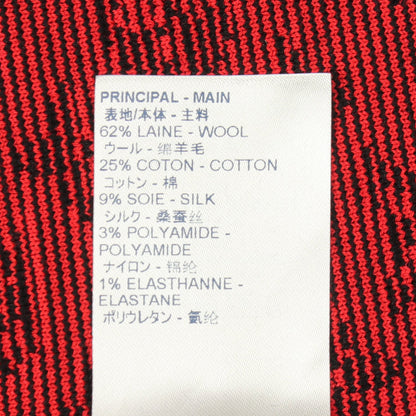 モノグラム ニット スカート ウール コットン ブラック レッド ルイヴィトン ボトムス LOUIS VUITTON