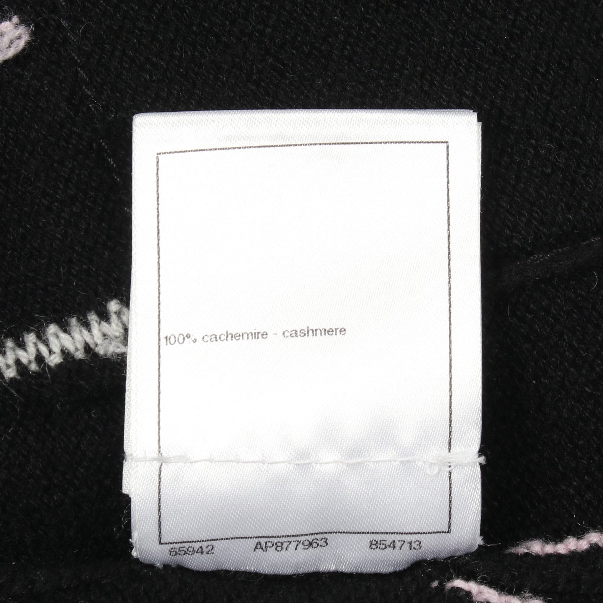 ココマークボタン ニット スカート ストライプ カシミヤ ブラック ホワイト ピンク シャネル ボトムス CHANEL