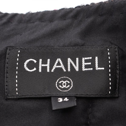 ココマークボタン ツイード スカート ウール ブラック パープル シャネル ボトムス CHANEL