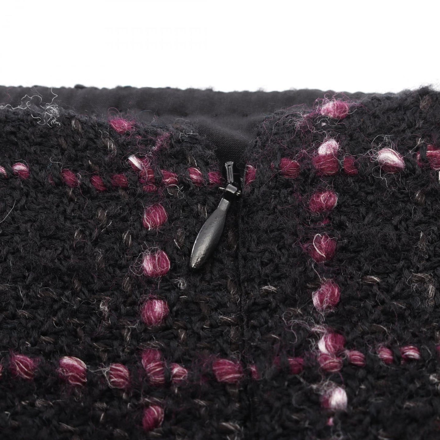 ココマークボタン ツイード スカート ウール ブラック パープル シャネル ボトムス CHANEL