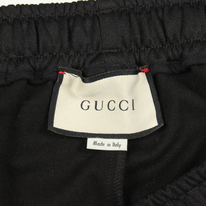 GUCCI BAND スウェットパンツ ジョガーパンツ ロゴ刺繍 コットン ブラック レッド グッチ ボトムス GUCCI