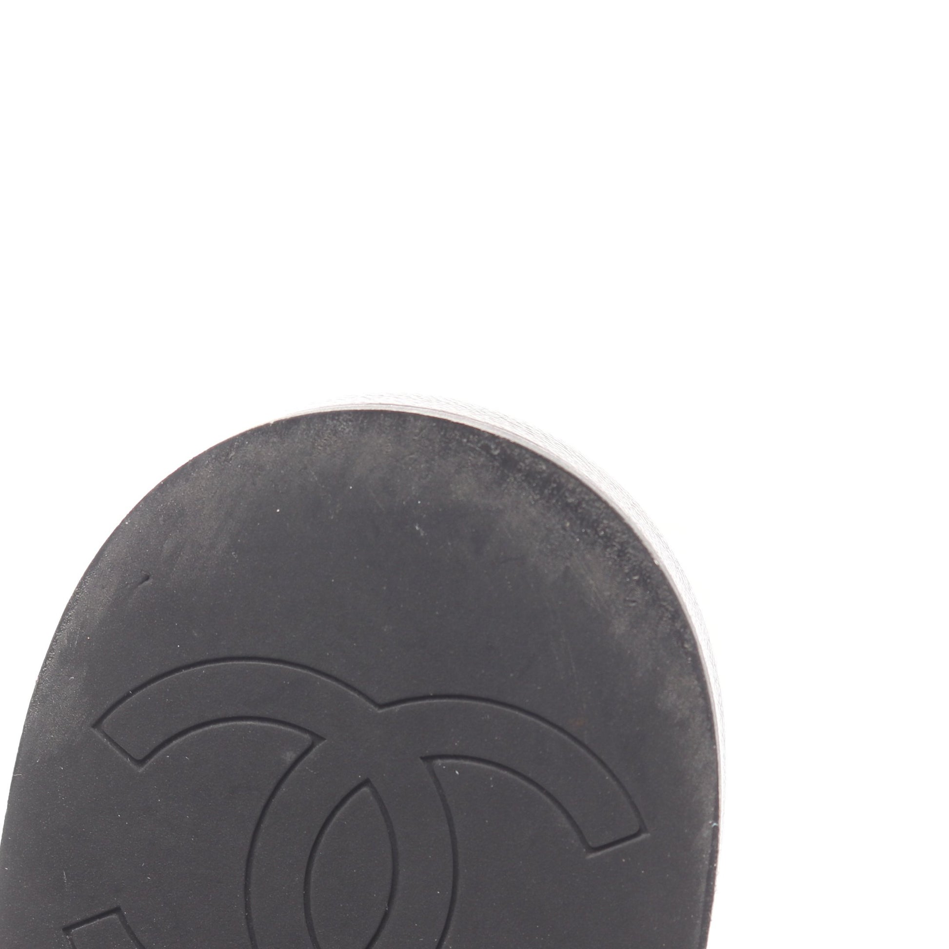 マトラッセ ウッドソール ミュール サンダル レザー ブラック シャネル シューズ CHANEL