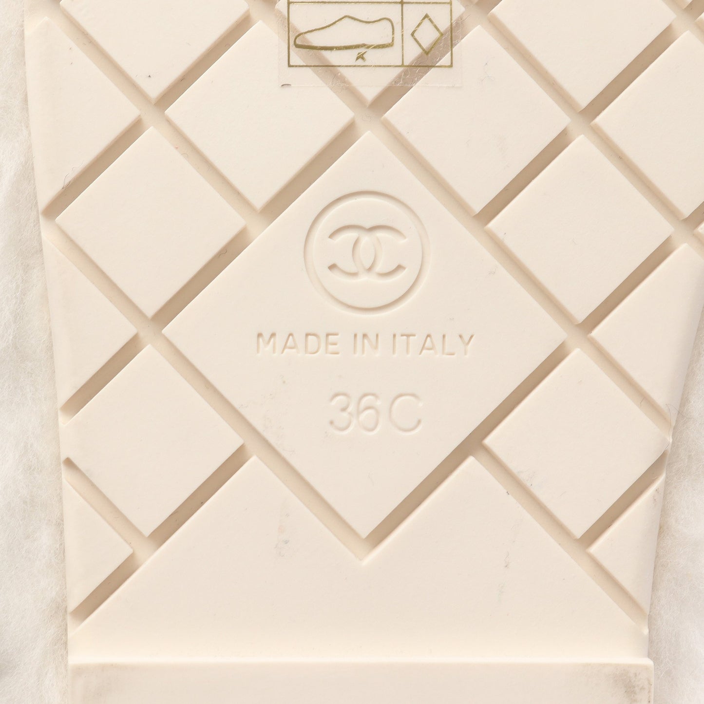ココマーク ファー スライドサンダル ファー ホワイト シャネル シューズ CHANEL