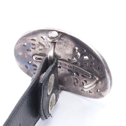 クラシックオーバルクロス シルバー金具 ベルト レザー ブラック クロムハーツ 財布・小物 Chrome Hearts