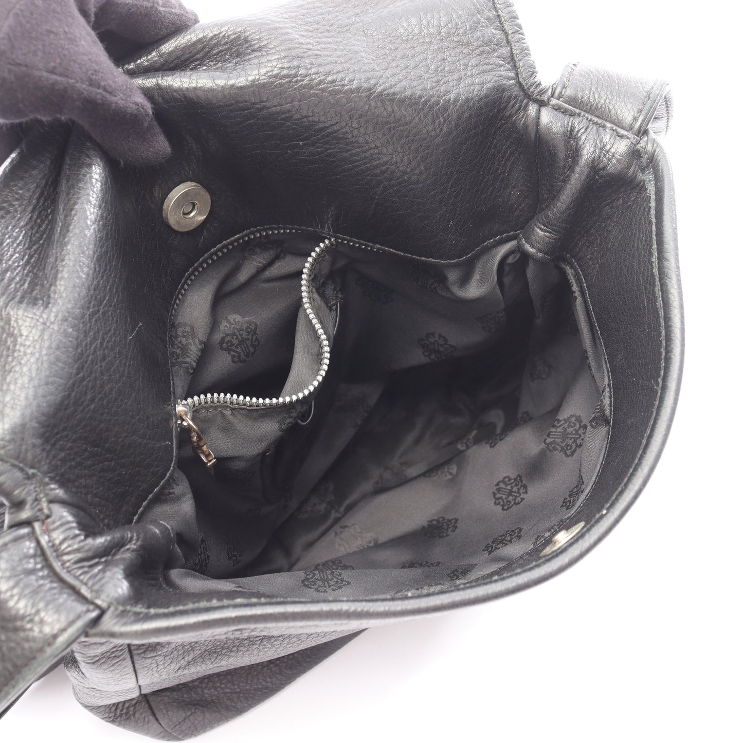 フィリグリークロス ショルダーバッグ レザー ブラック クロムハーツ バッグ Chrome Hearts