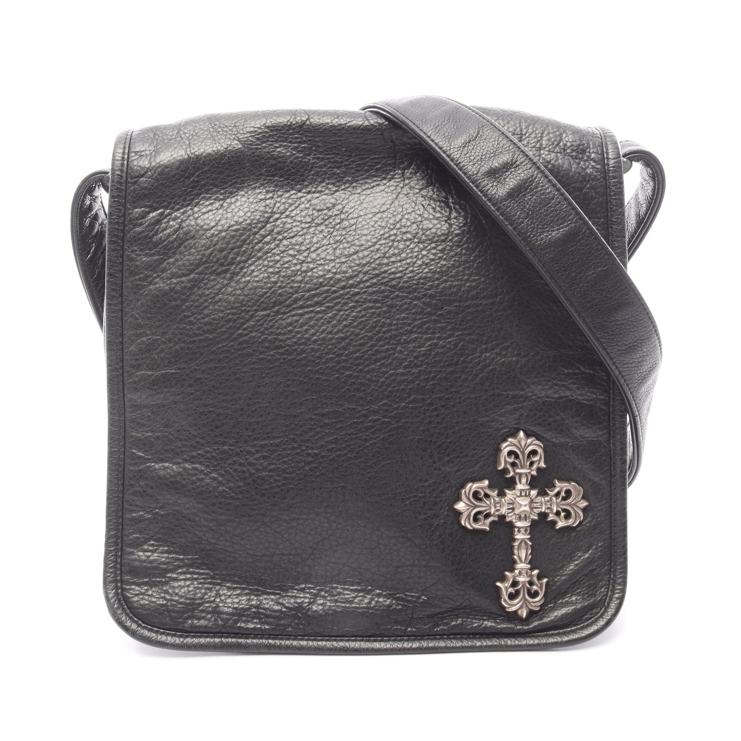 フィリグリークロス ショルダーバッグ レザー ブラック クロムハーツ バッグ Chrome Hearts