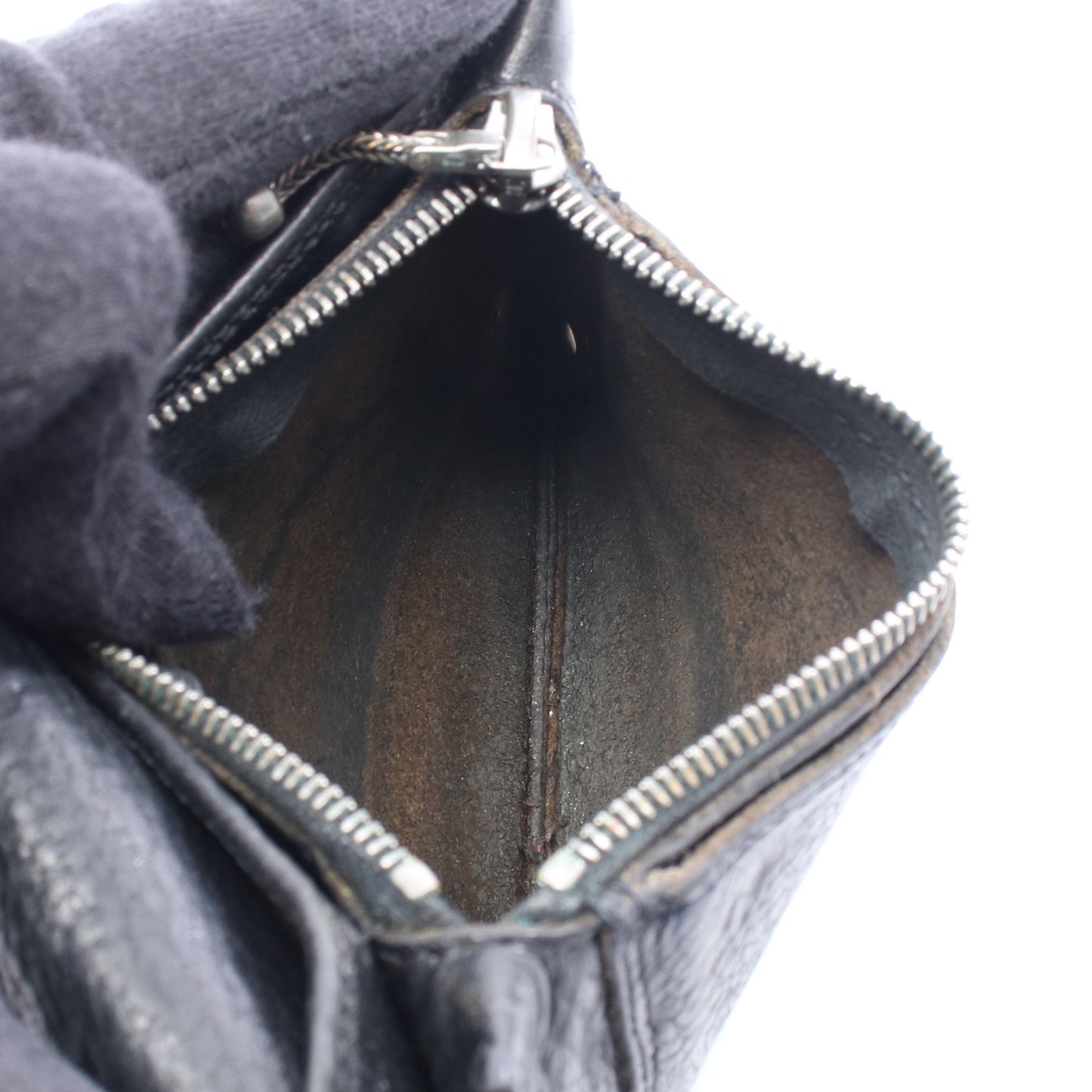 2ZIP クロスボールボタン 二つ折り財布 レザー ブラック クロムハーツ 財布・小物 Chrome Hearts
