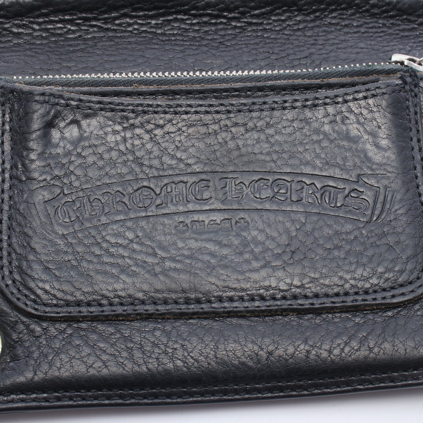 2ZIP クロスボールボタン 二つ折り財布 レザー ブラック クロムハーツ 財布・小物 Chrome Hearts