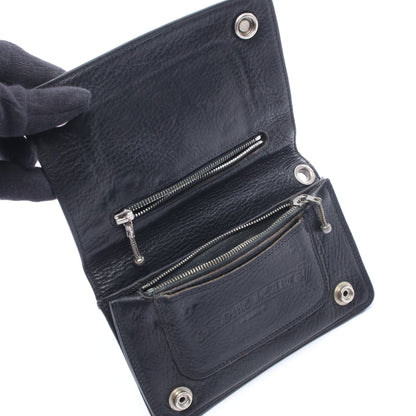 2ZIP クロスボールボタン 二つ折り財布 レザー ブラック クロムハーツ 財布・小物 Chrome Hearts