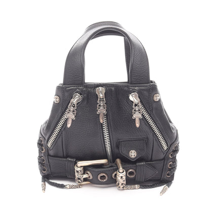 JJDean JJディーン ミニ ハンドバッグ レザー ブラック クロムハーツ バッグ Chrome Hearts