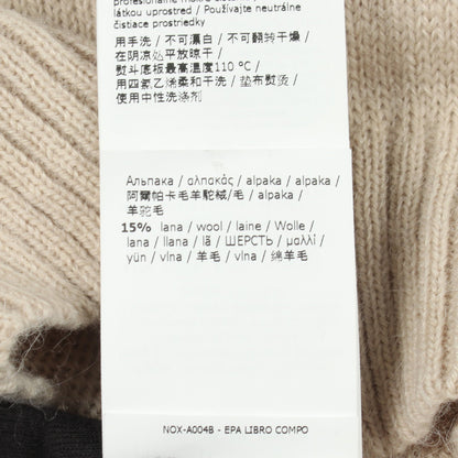 NITRA ニトラ ニット クルーネック 長袖 アルパカ ウール ベージュ ダークブラウン マックスマーラウィークエンド トップス Max Mara Weekend