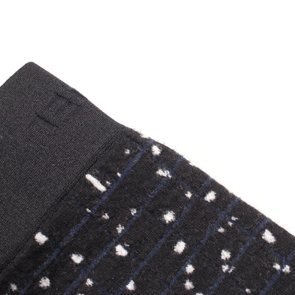 ココマーク ロゴ ニット ハーフジップ 総柄 ウール ブラック ネイビー ホワイト シャネル トップス CHANEL