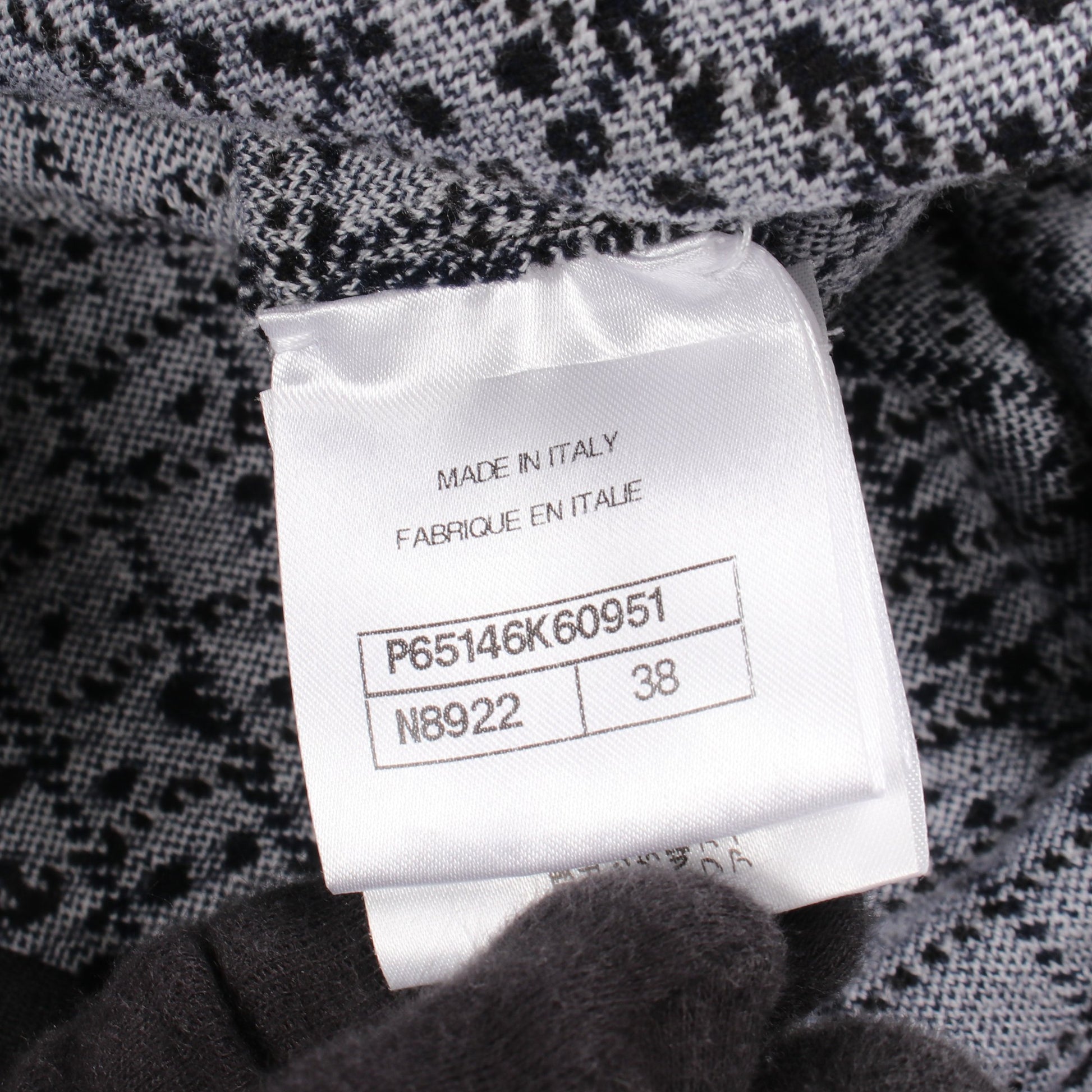 ココマーク ロゴ ニット ハーフジップ 総柄 ウール ブラック ネイビー ホワイト シャネル トップス CHANEL