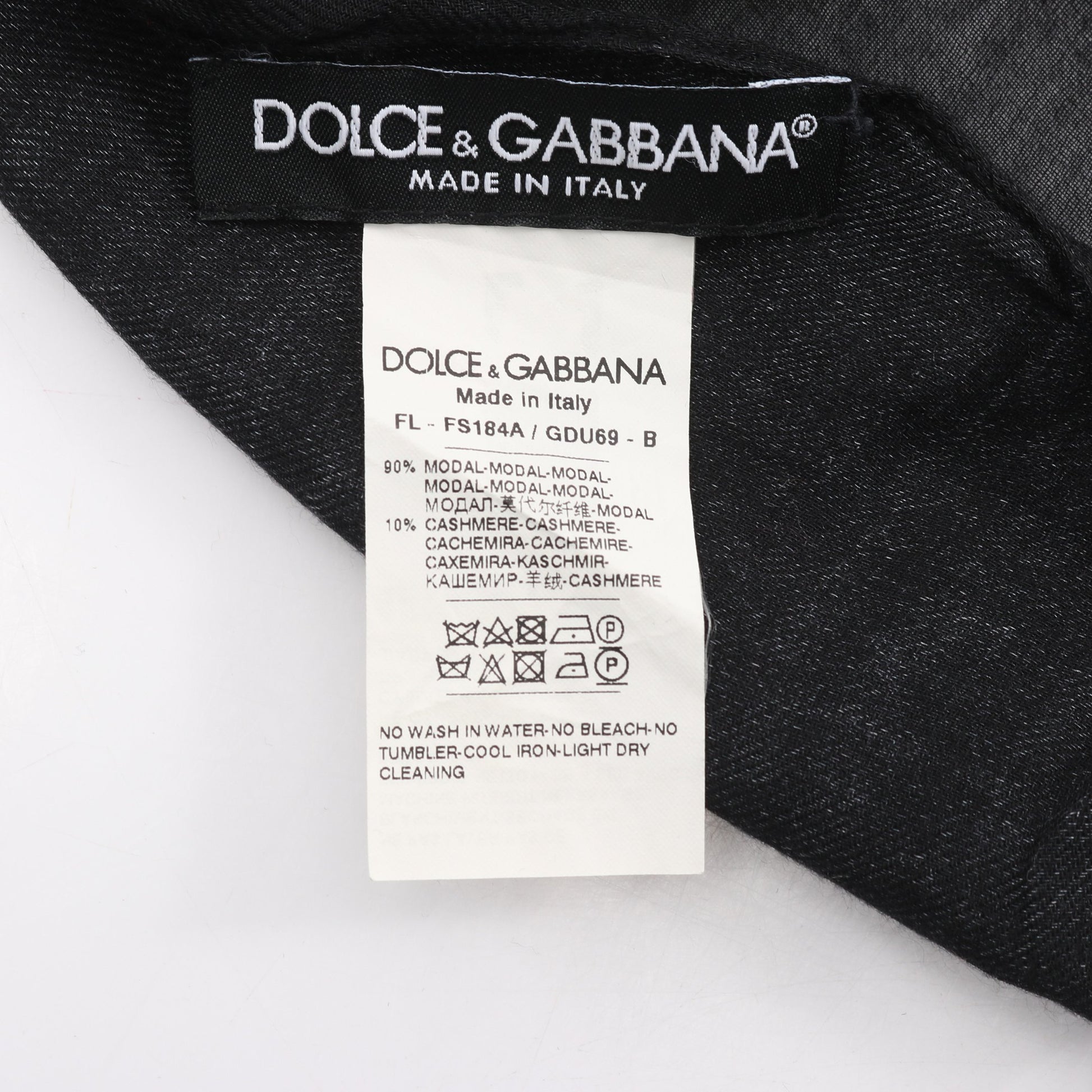 ストール ショール ドット フルーツ モダール カシミヤ ブラック マルチカラー ドルチェアンドガッバーナ 財布・小物 DOLCE&GABBANA
