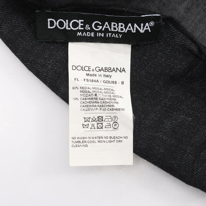 ストール ショール ドット フルーツ モダール カシミヤ ブラック マルチカラー ドルチェアンドガッバーナ 財布・小物 DOLCE&GABBANA