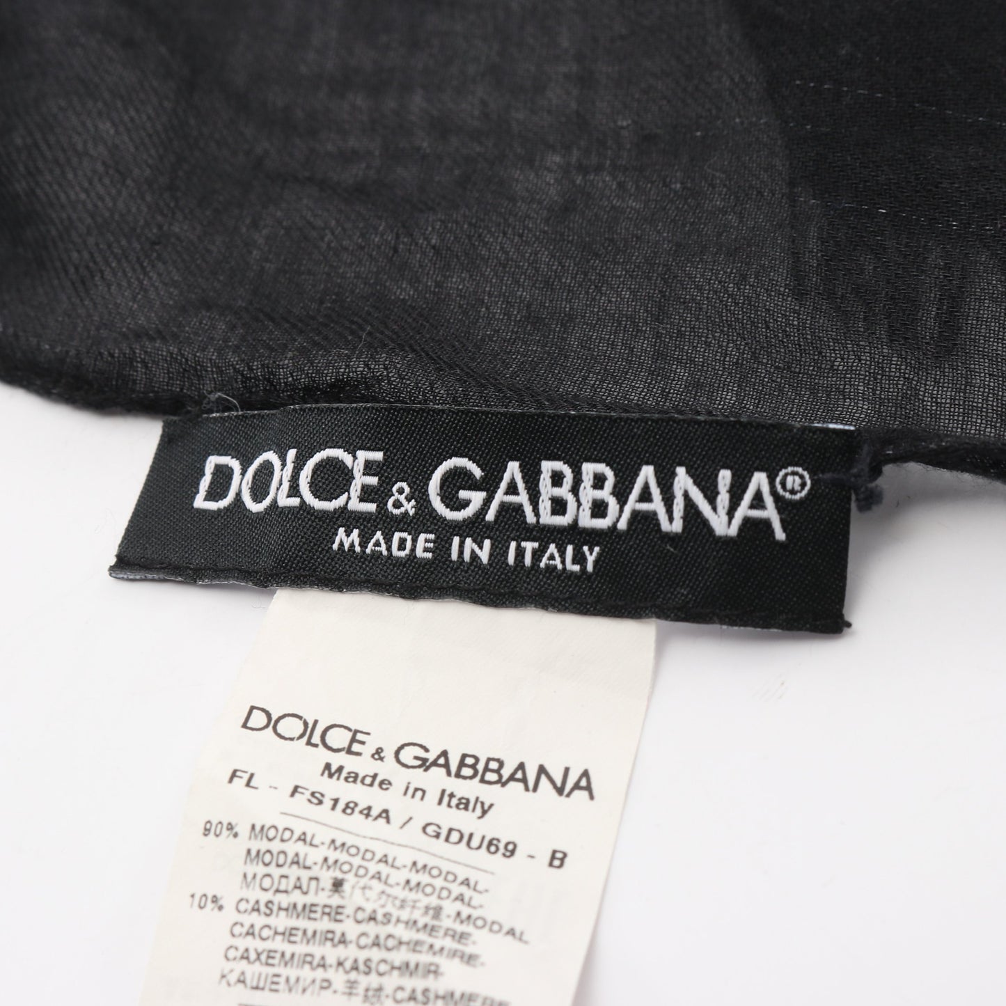 ストール ショール ドット フルーツ モダール カシミヤ ブラック マルチカラー ドルチェアンドガッバーナ 財布・小物 DOLCE&GABBANA