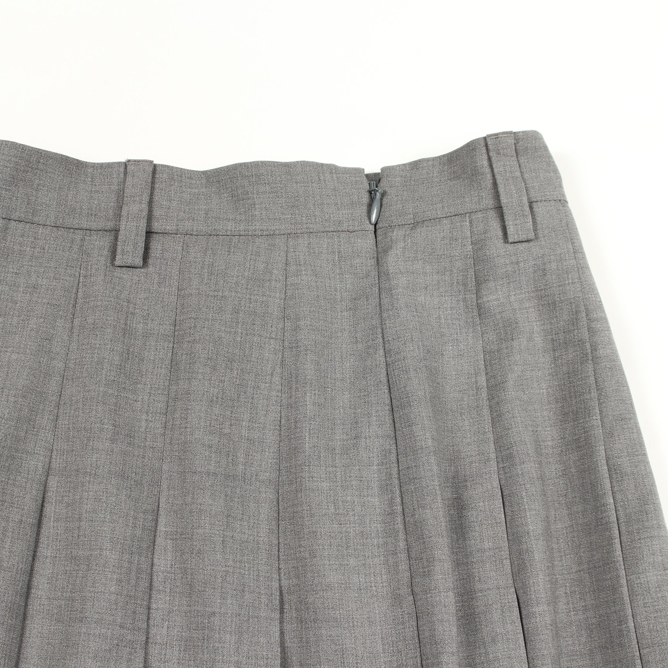 プリーツ スカート ウール グレー プラダ – RECLO