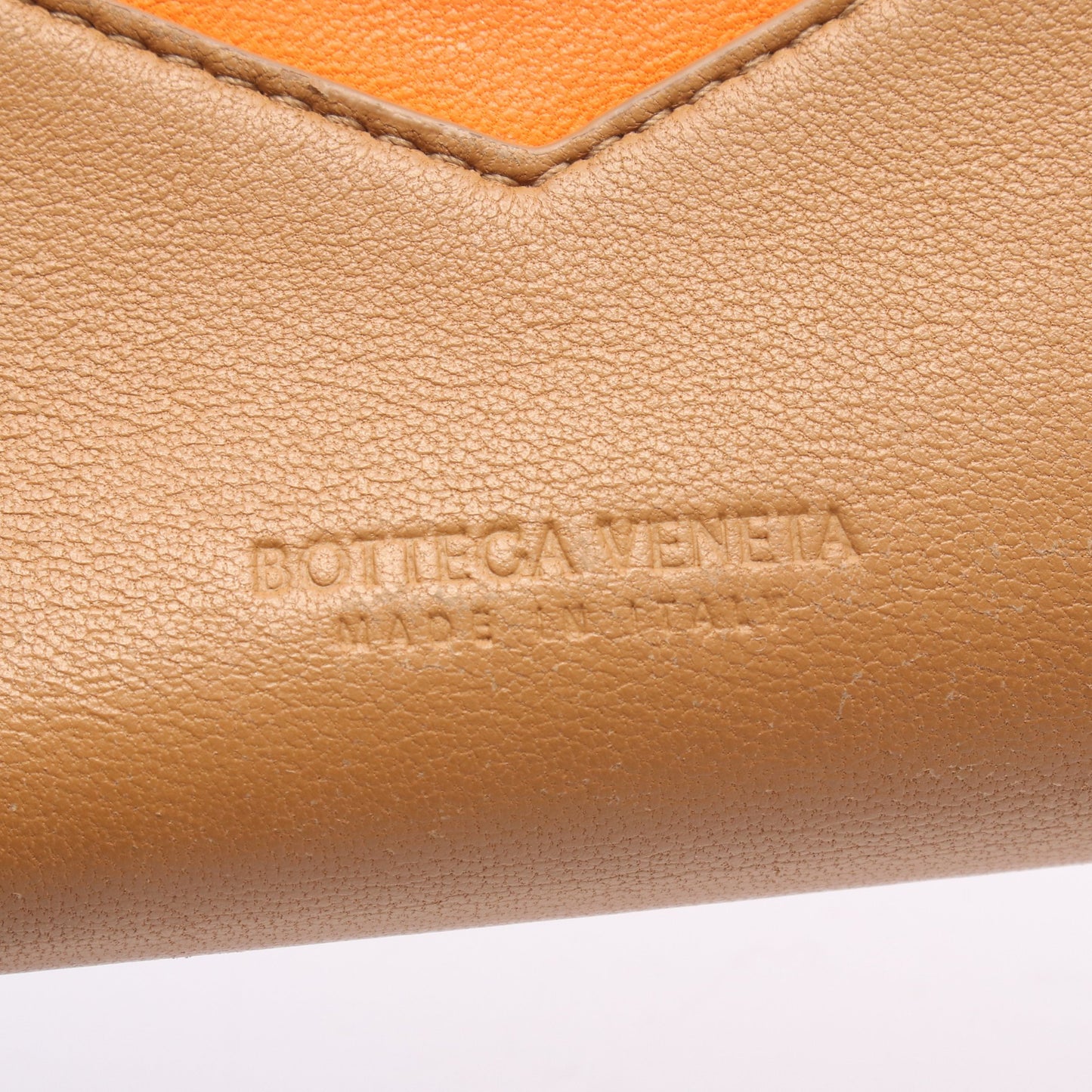 二つ折り財布 レザー ライトブラウン オレンジ ボッテガヴェネタ 財布・小物 BOTTEGA VENETA