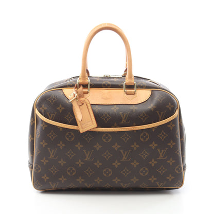 ドーヴィル ボーリングヴァニティ モノグラム ハンドバッグ PVC レザー ブラウン ルイヴィトン バッグ LOUIS VUITTON