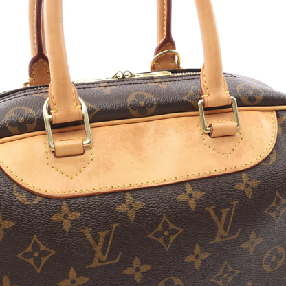 ドーヴィル ボーリングヴァニティ モノグラム ハンドバッグ PVC レザー ブラウン ルイヴィトン バッグ LOUIS VUITTON