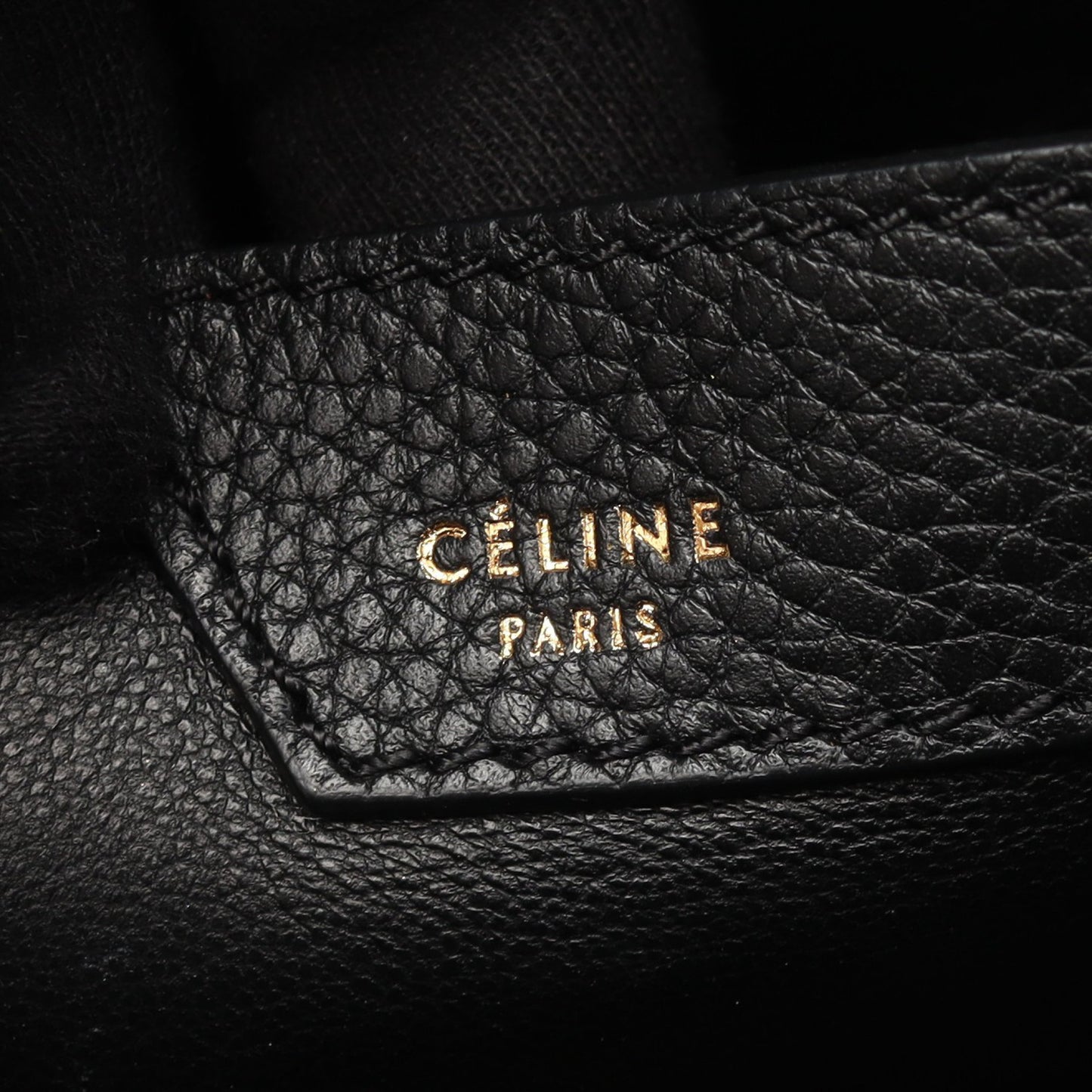 ハンドバッグ レザー ブラック 2WAY セリーヌ バッグ CELINE