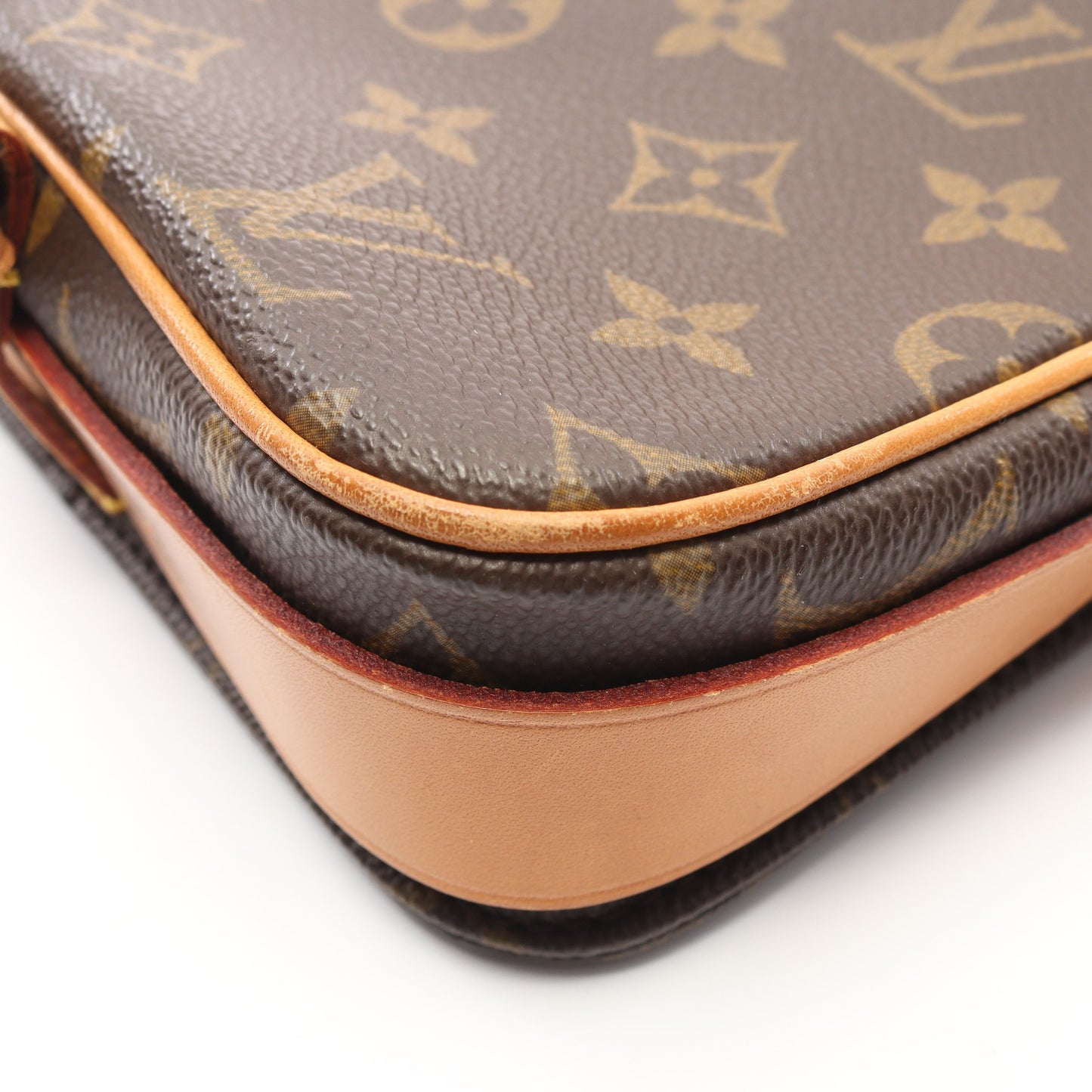 カルトシエールPM モノグラム ショルダーバッグ PVC レザー ブラウン ルイヴィトン バッグ LOUIS VUITTON