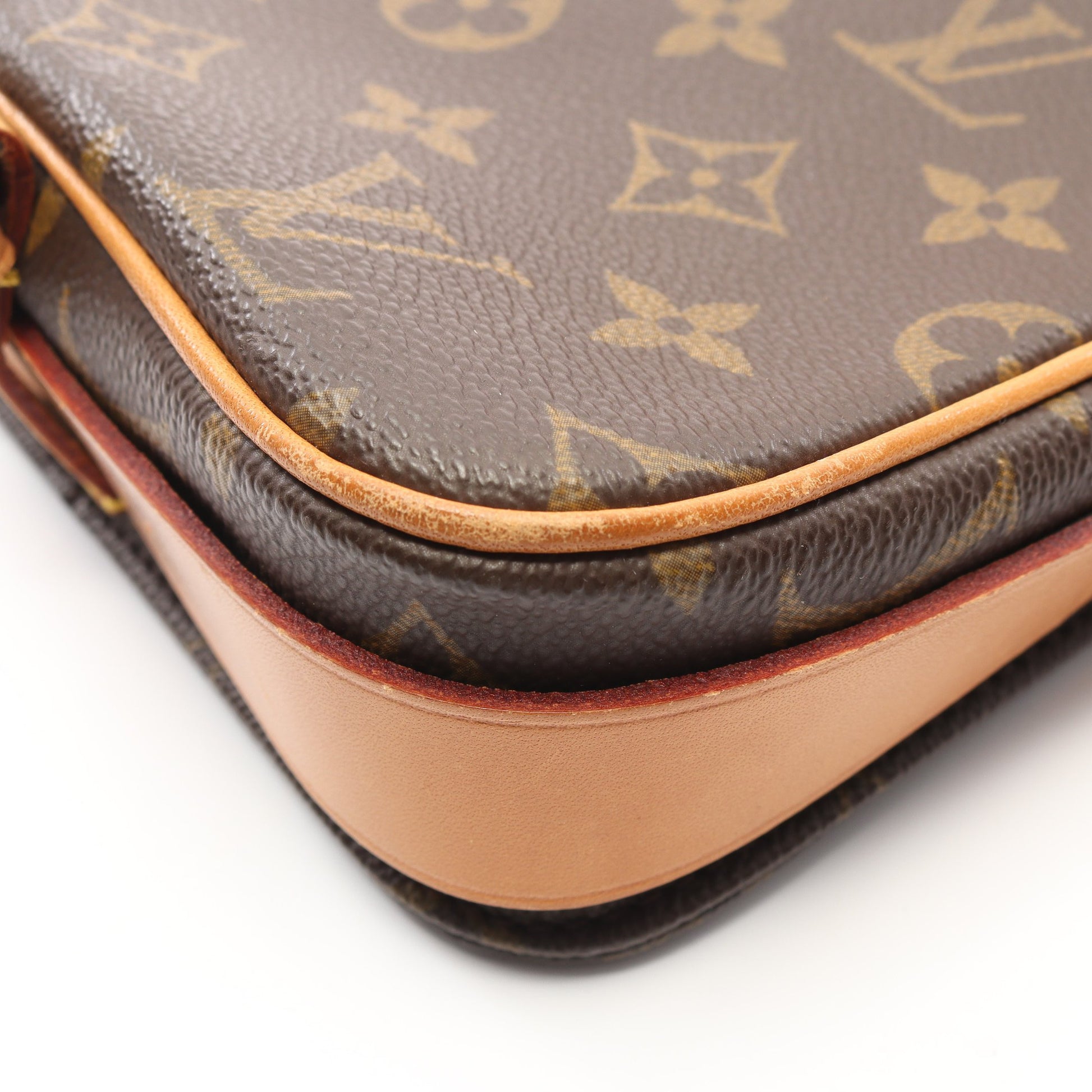 カルトシエールPM モノグラム ショルダーバッグ PVC レザー ブラウン ルイヴィトン バッグ LOUIS VUITTON
