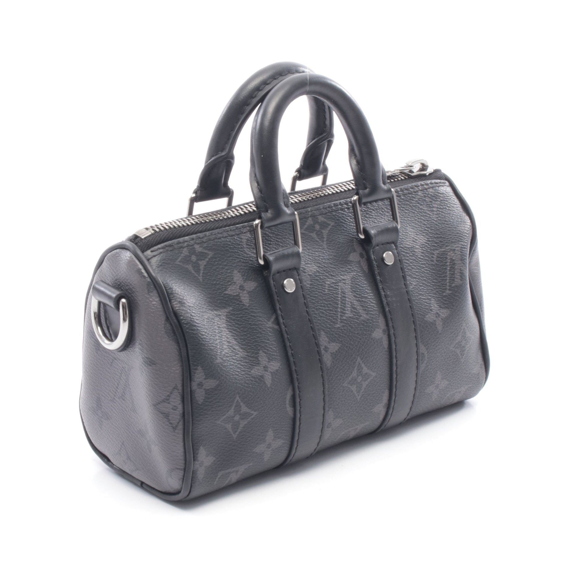 キーポル XS モノグラムエクリプス ハンドバッグ PVC レザー ブラック 2WAY ルイヴィトン バッグ LOUIS VUITTON