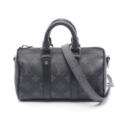 キーポル XS モノグラムエクリプス ハンドバッグ PVC レザー ブラック 2WAY ルイヴィトン バッグ LOUIS VUITTON