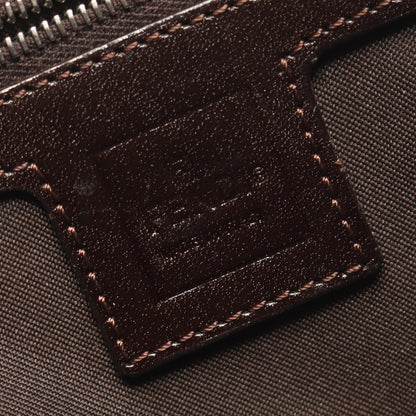 ズッカ ワンショルダーバッグ ナイロン レザー ブラウン ダークブラウン フェンディ バッグ FENDI