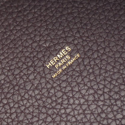 ピコタンロックMM レザン ハンドバッグ トリヨンクレマンス ダークパープル ゴールド金具 D刻印 エルメス バッグ HERMES