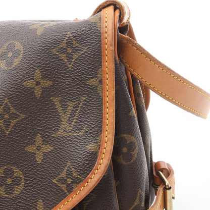ソミュール30 モノグラム ショルダーバッグ PVC レザー ブラウン ルイヴィトン バッグ LOUIS VUITTON