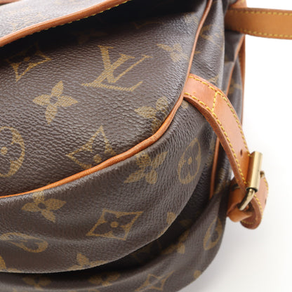 ソミュール30 モノグラム ショルダーバッグ PVC レザー ブラウン ルイヴィトン バッグ LOUIS VUITTON