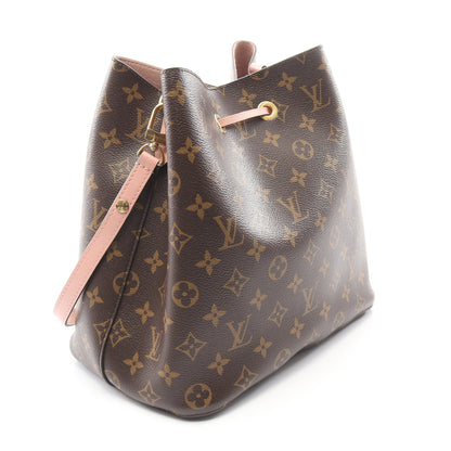 ネオノエ モノグラム ローズプードル ショルダーバッグ PVC レザー ブラウン ライトピンク ルイヴィトン バッグ LOUIS VUITTON