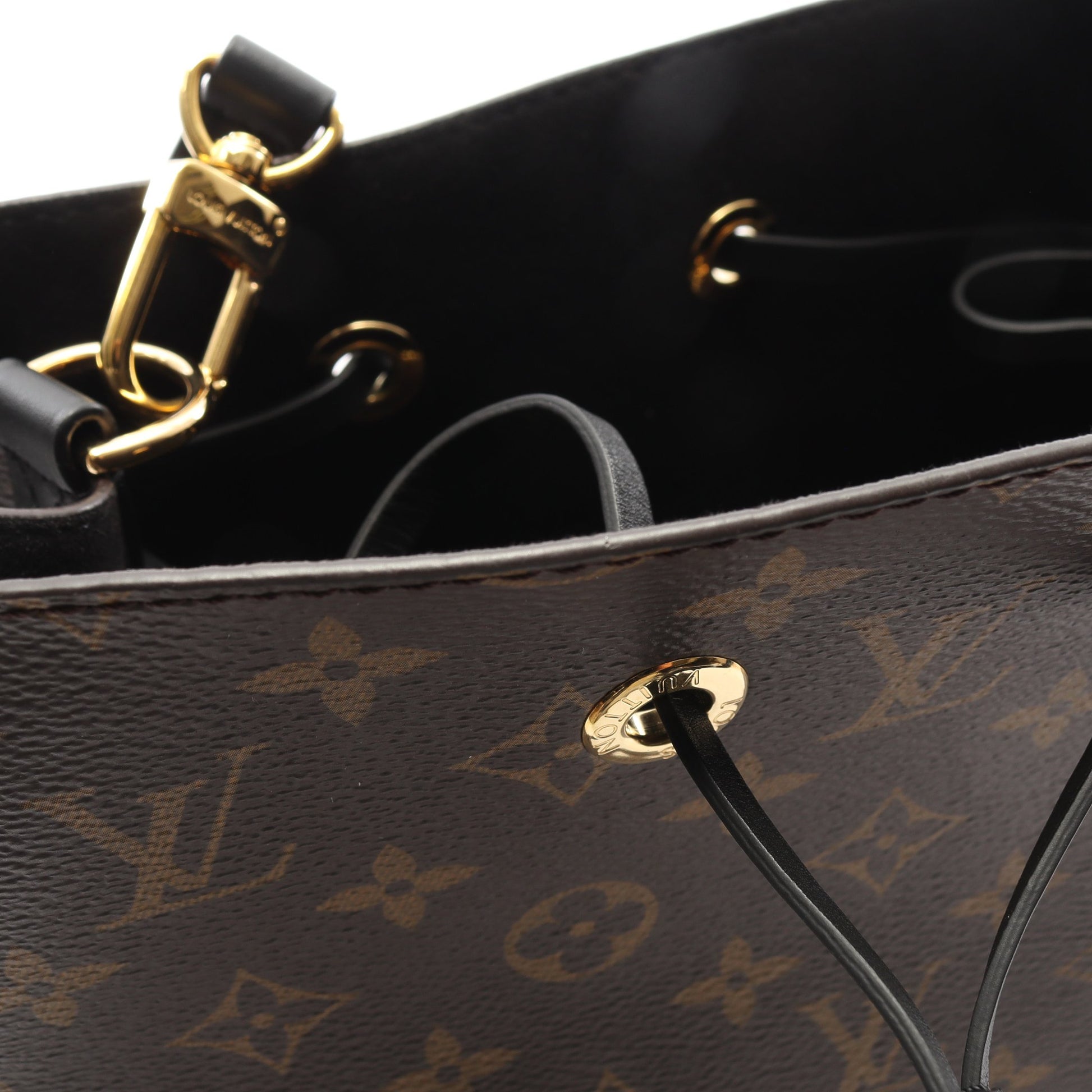 ネオノエ モノグラム ノワール ショルダーバッグ PVC レザー ブラウン ブラック ルイヴィトン バッグ LOUIS VUITTON