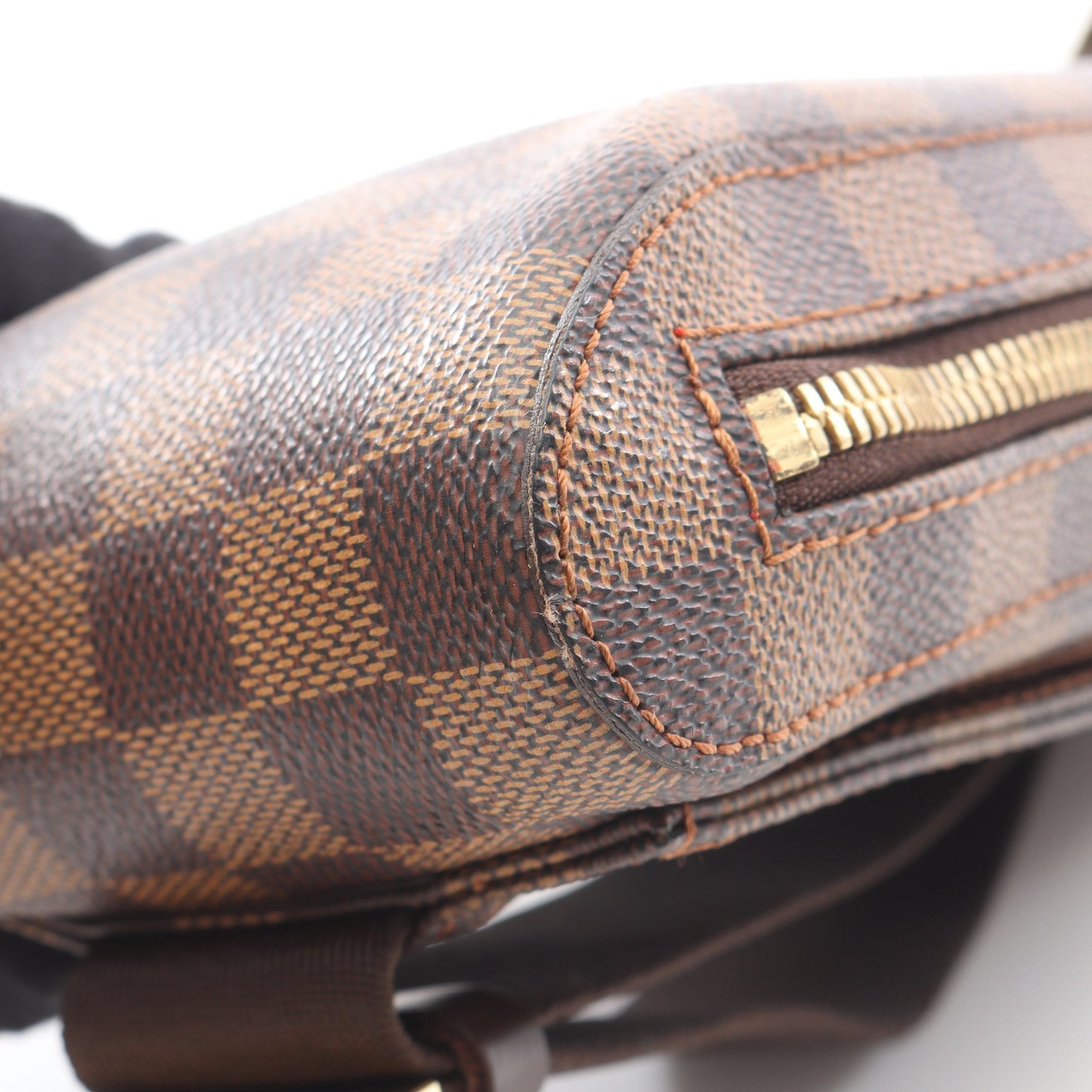 ジェロニモス ダミエエベヌ ボディバッグ PVC ブラウン ルイヴィトン バッグ LOUIS VUITTON