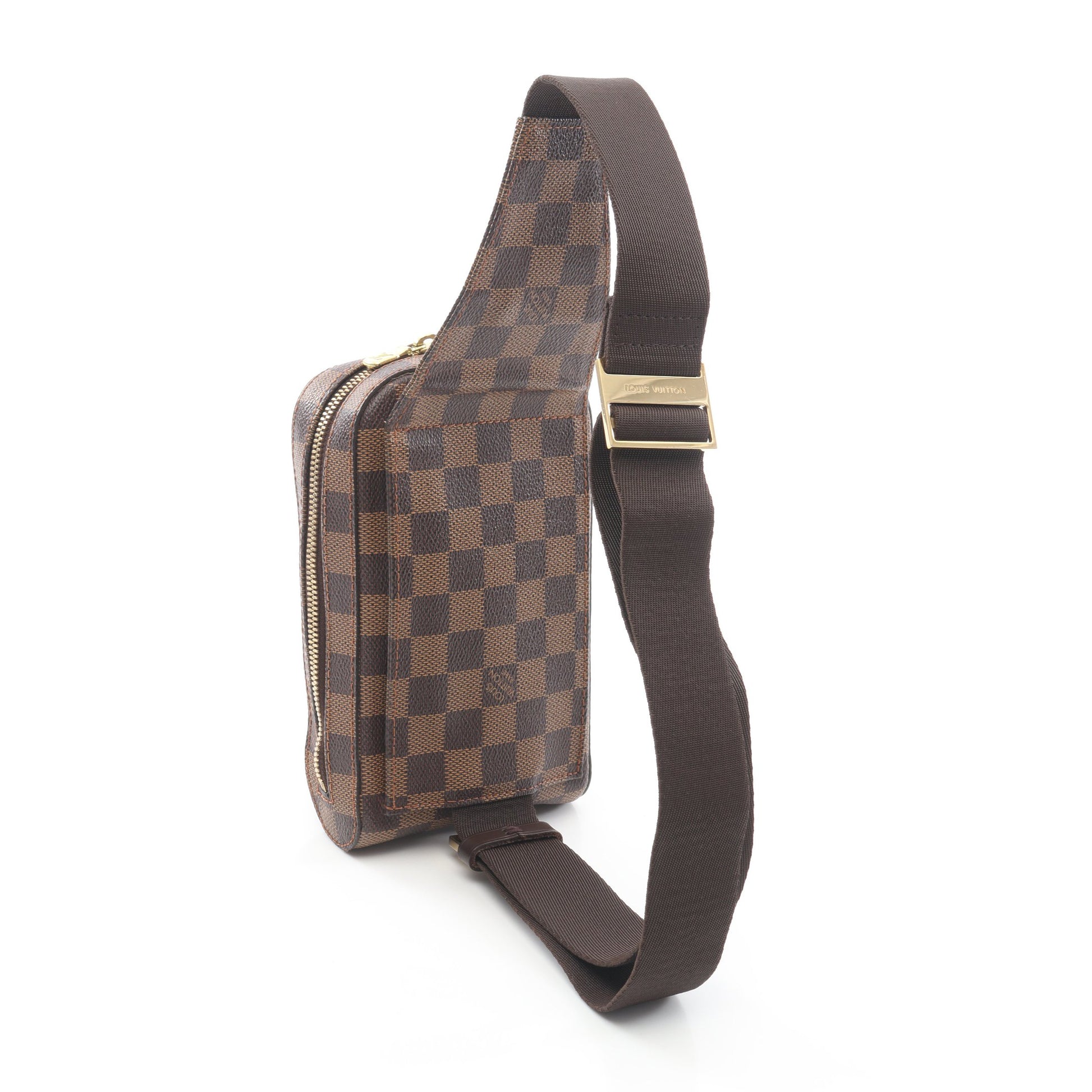 ジェロニモス ダミエエベヌ ボディバッグ PVC ブラウン ルイヴィトン バッグ LOUIS VUITTON