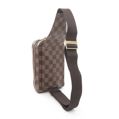ジェロニモス ダミエエベヌ ボディバッグ PVC ブラウン ルイヴィトン バッグ LOUIS VUITTON