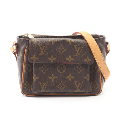 ヴィバシテPM モノグラム ショルダーバッグ PVC レザー ブラウン ルイヴィトン バッグ LOUIS VUITTON