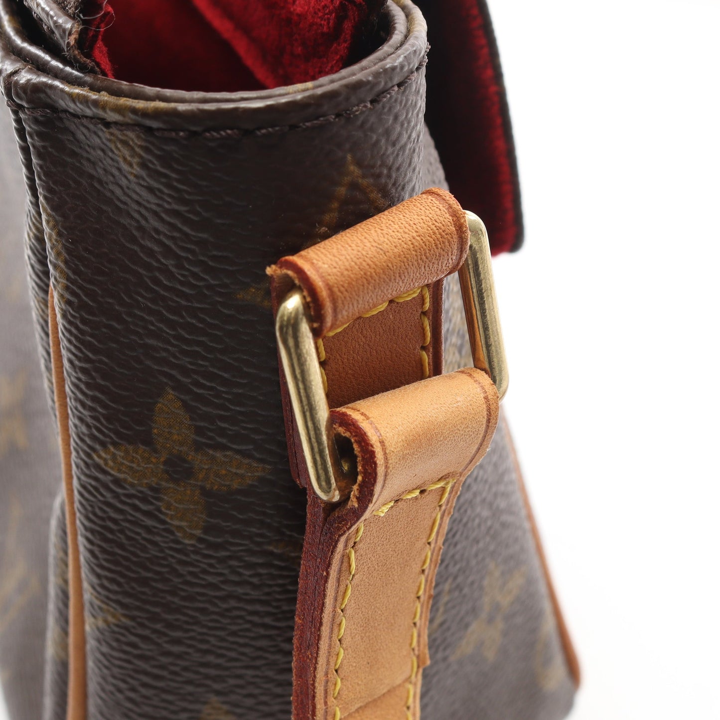 ヴィバシテPM モノグラム ショルダーバッグ PVC レザー ブラウン ルイヴィトン バッグ LOUIS VUITTON