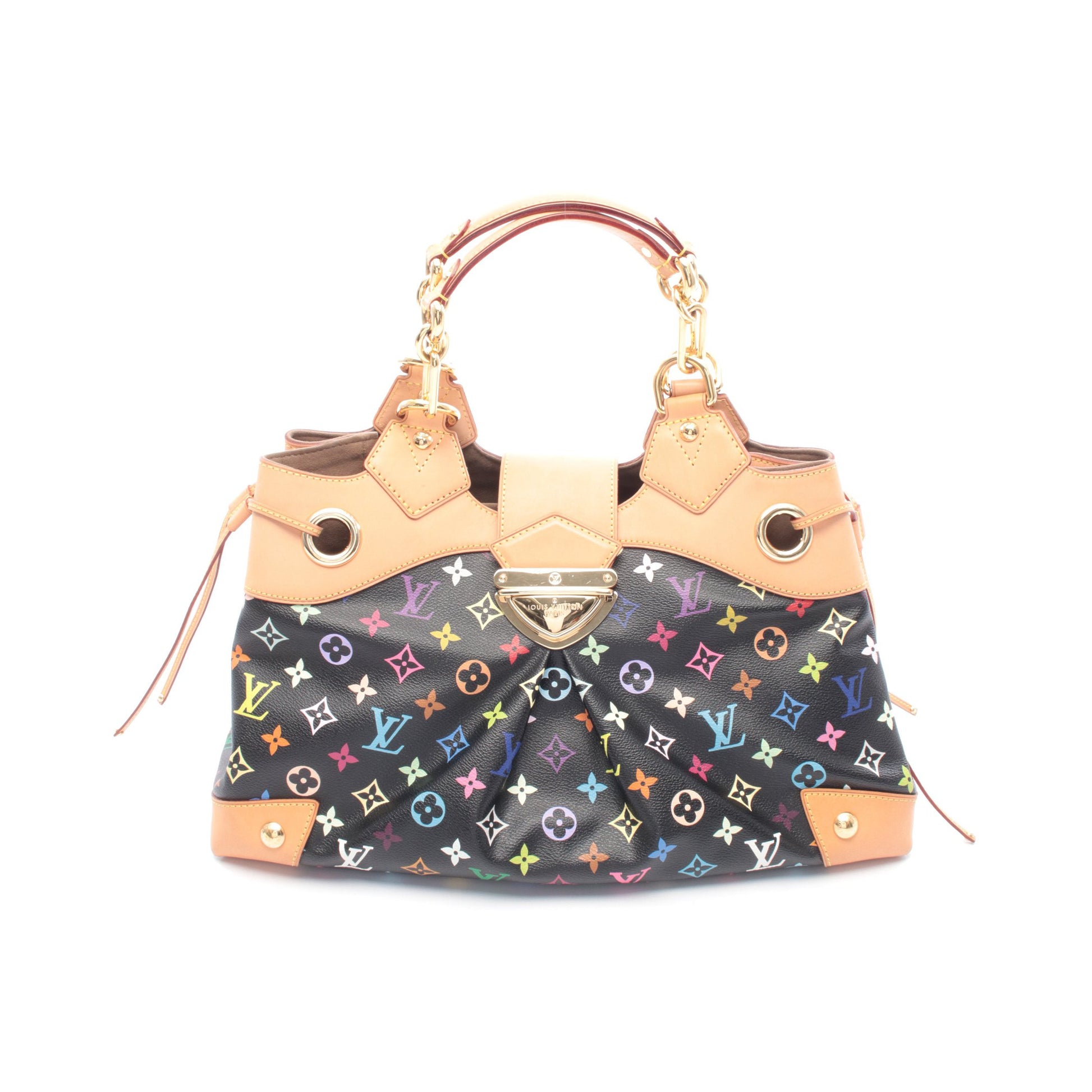 ウルスラ モノグラムマルチカラー ノワール ハンドバッグ PVC レザー ブラック ルイヴィトン バッグ LOUIS VUITTON