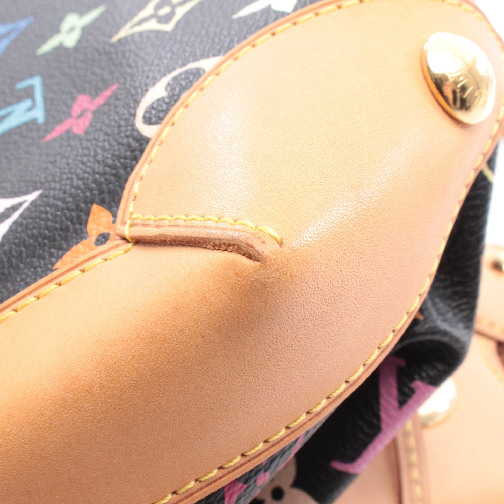 ウルスラ モノグラムマルチカラー ノワール ハンドバッグ PVC レザー ブラック ルイヴィトン バッグ LOUIS VUITTON
