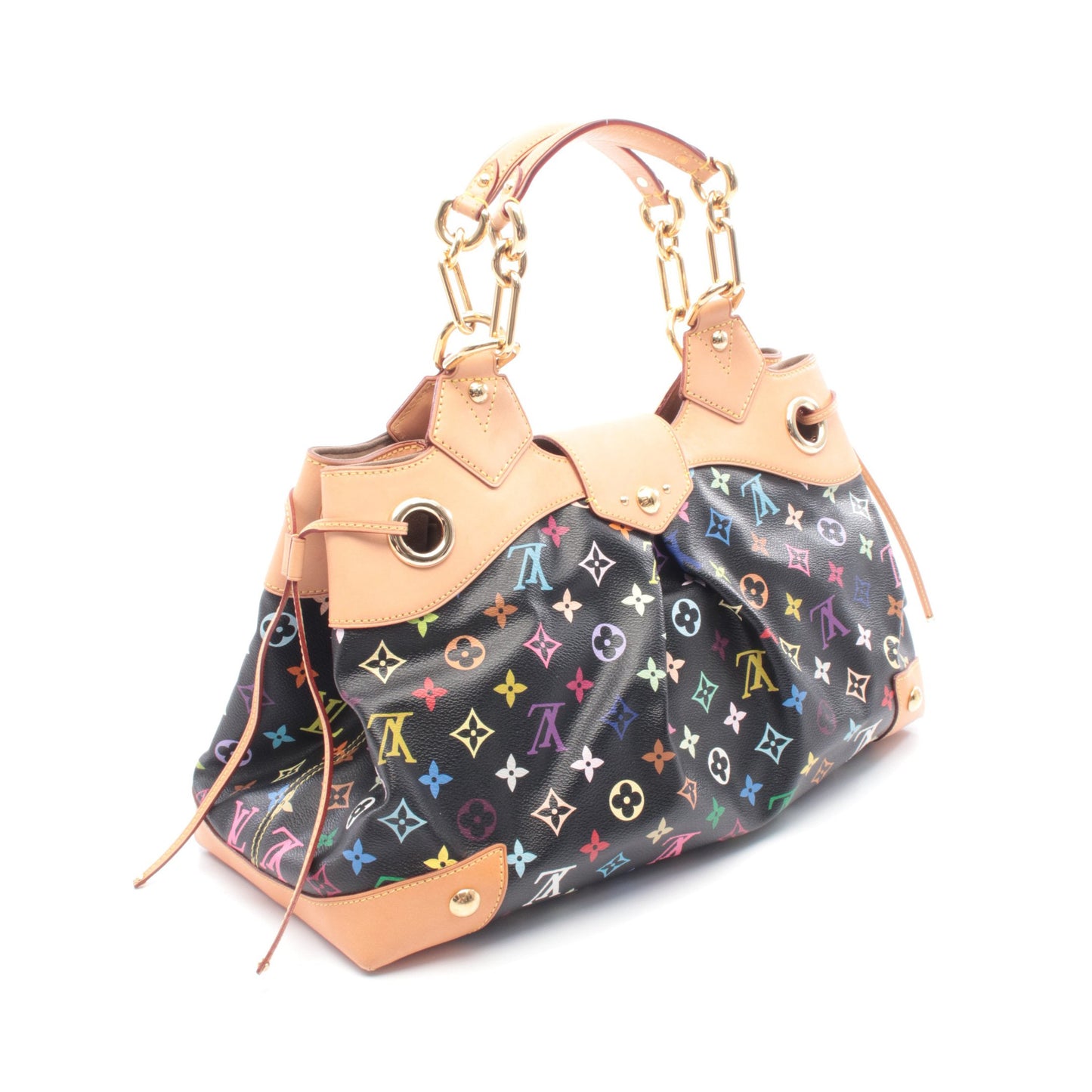 ウルスラ モノグラムマルチカラー ノワール ハンドバッグ PVC レザー ブラック ルイヴィトン バッグ LOUIS VUITTON