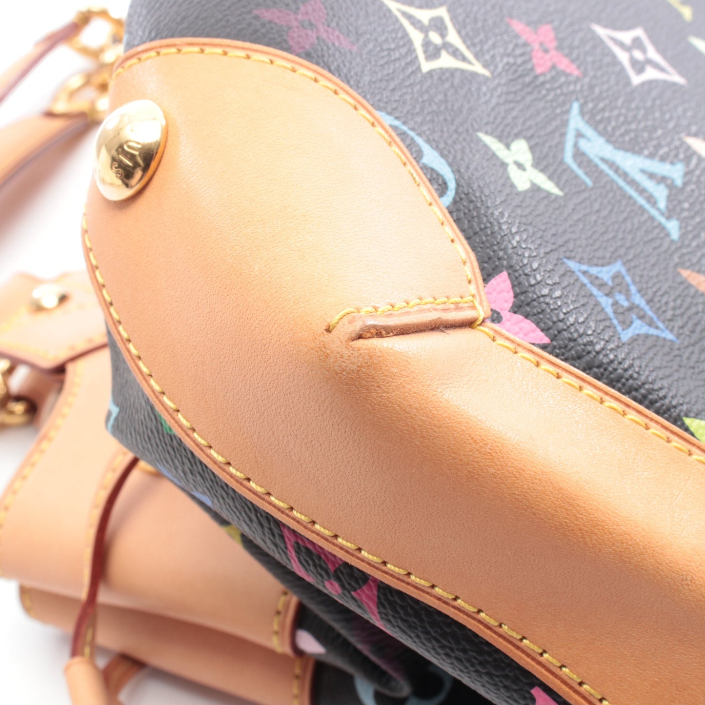 ウルスラ モノグラムマルチカラー ノワール ハンドバッグ PVC レザー ブラック ルイヴィトン バッグ LOUIS VUITTON