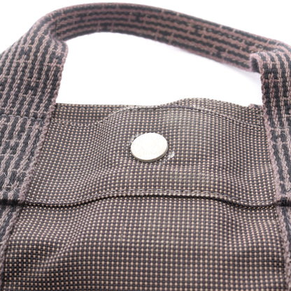 エールラインMM ハンドバッグ トートバッグ ナイロンキャンバス ダークグレー シルバー金具 エルメス バッグ HERMES