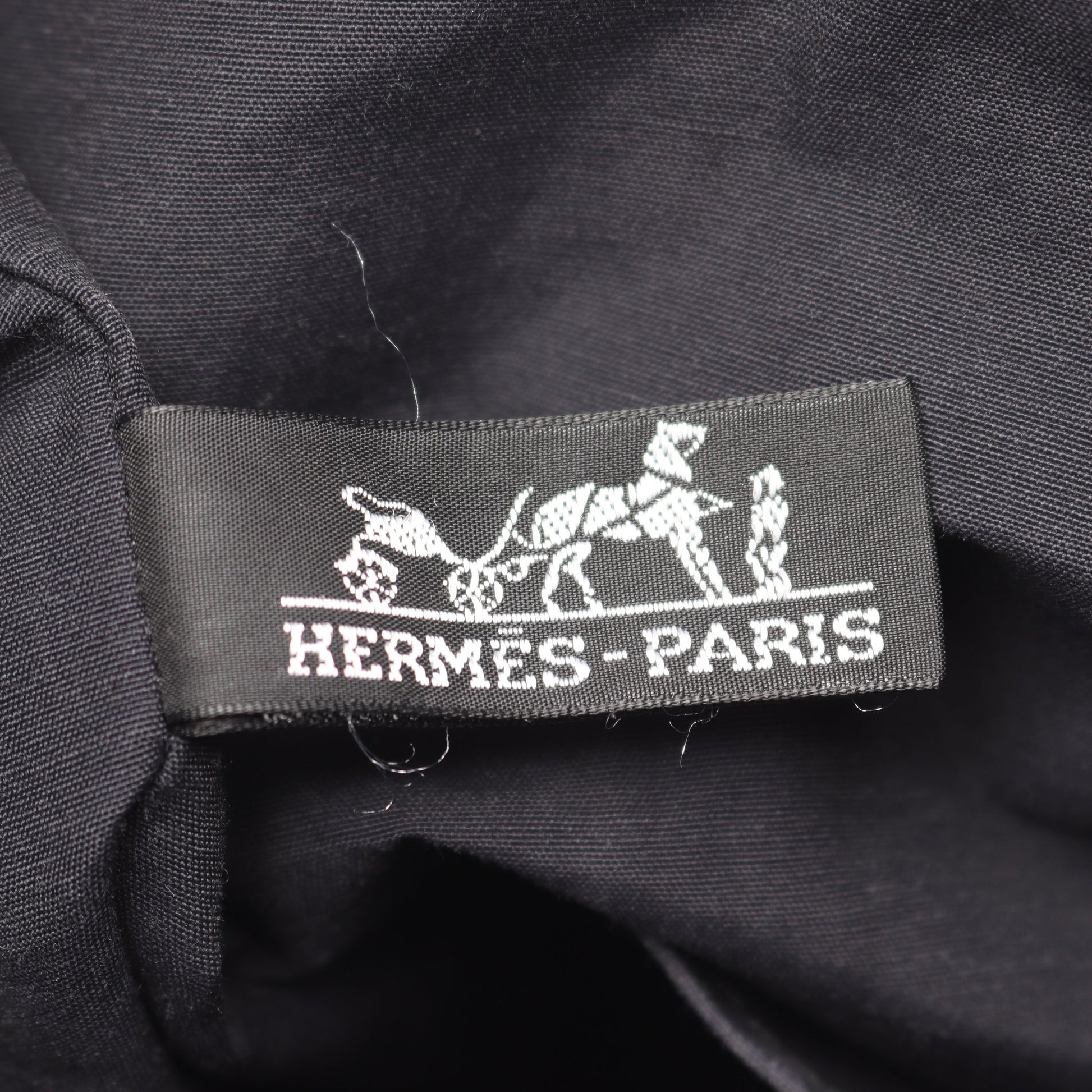 エールライン カバス ハンドバッグ トートバッグ ナイロンキャンバス ダークグレー シルバー金具 エルメス バッグ HERMES