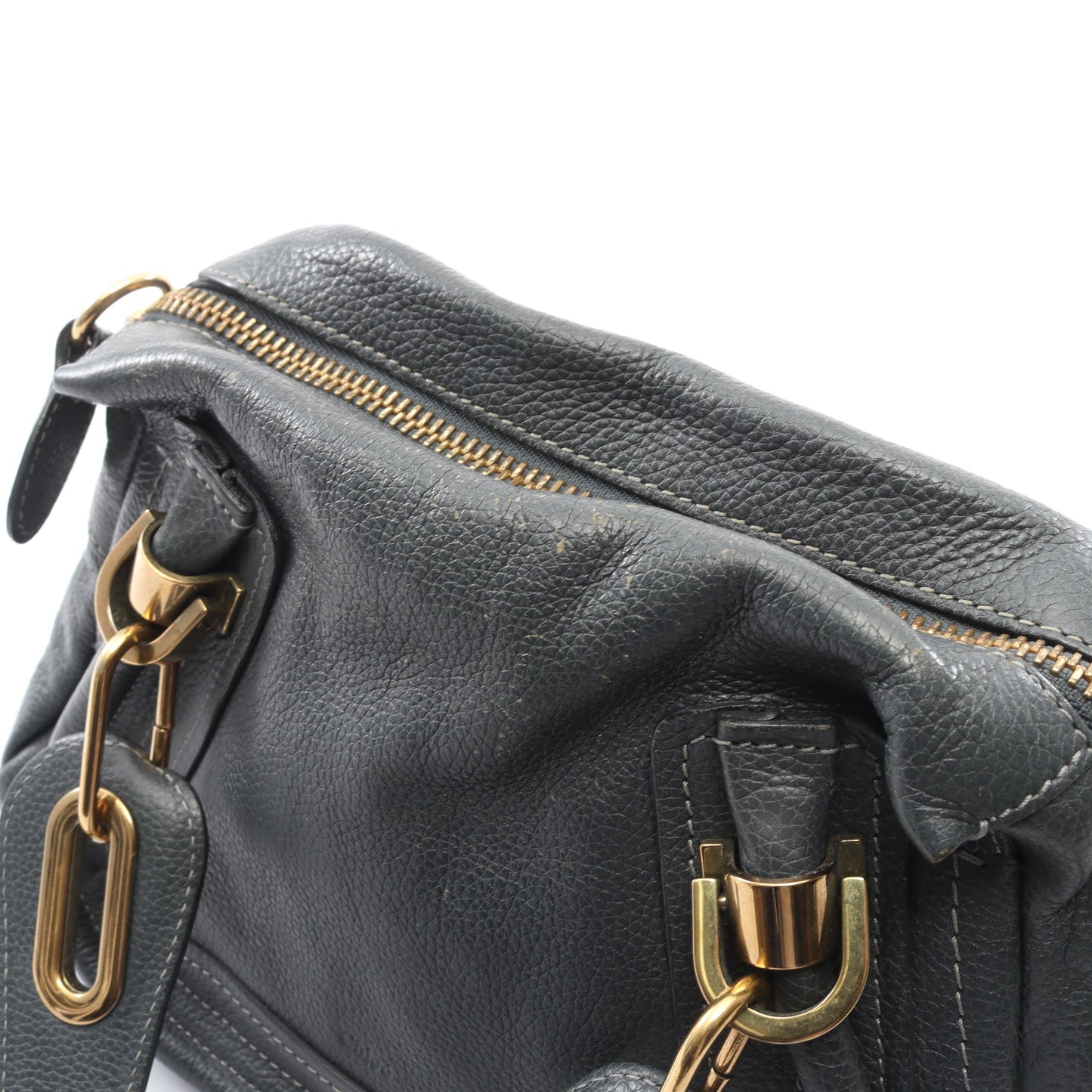 パラティ スモール ハンドバッグ レザー グレー 2WAY クロエ バッグ Chloe